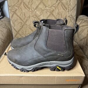 Merrell Men's Moab Adventure Chelsea PLR Waterproof‎ Boot Brown Size 8 Wide